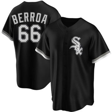 Replica Prelander Berroa Youth Chicago White Sox Black Alternate Jersey