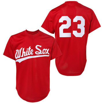 Replica Robin Ventura Men's Chicago White Sox Red 1990 Throwback Jersey