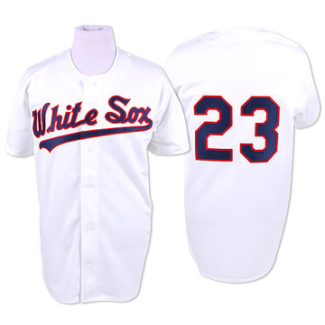 Replica Robin Ventura Men's Chicago White Sox White Throwback Jersey