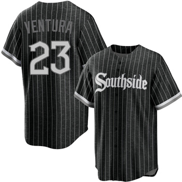 Replica Robin Ventura Youth Chicago White Sox Black 2021 City Connect Jersey