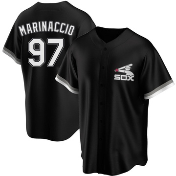 Replica Ron Marinaccio Men's Chicago White Sox Black Spring Training Jersey