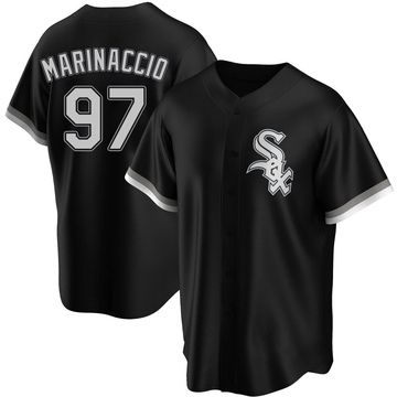 Replica Ron Marinaccio Youth Chicago White Sox Black Alternate Jersey