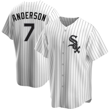 Nike Chicago White Sox TIM ANDERSON Throwback Vintage Baseball Jersey –