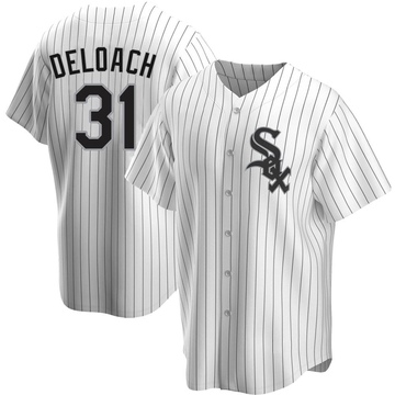 Replica Zach DeLoach Men's Chicago White Sox White Home Jersey