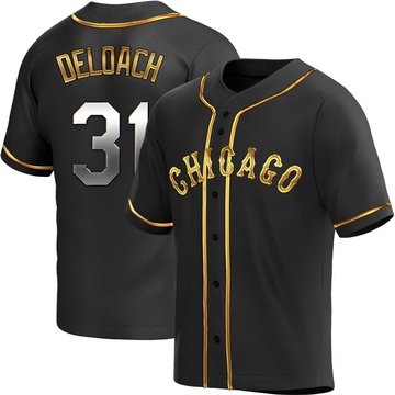 Replica Zach DeLoach Youth Chicago White Sox Black Golden Alternate Jersey