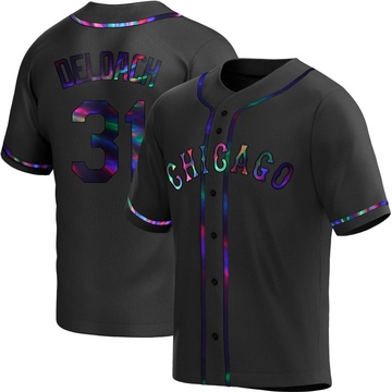 Replica Zach DeLoach Youth Chicago White Sox Black Holographic Alternate Jersey